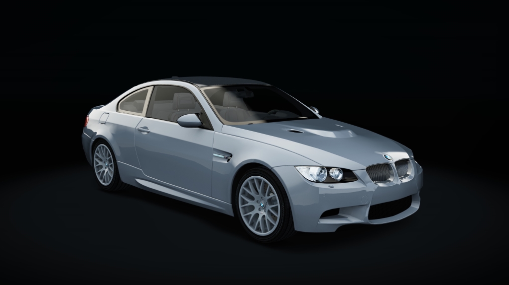 BMW M3 E92, skin Titanium_Silver