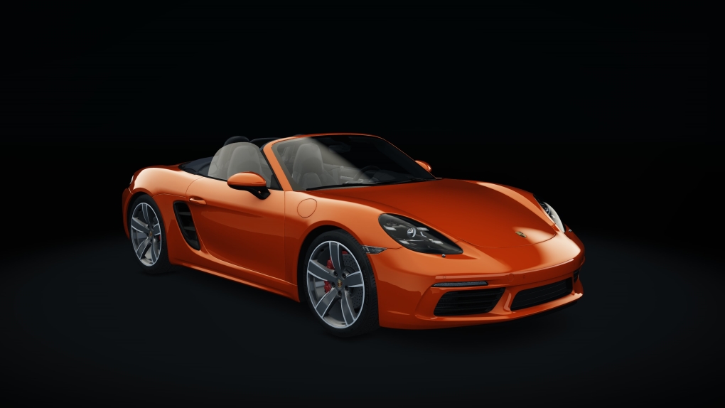 Porsche 718 Boxster S, skin 13_lava_orange