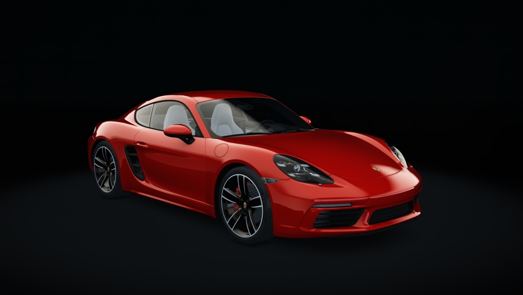 Porsche 718 Cayman S, skin 06_guards_red